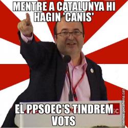 MENTRE A CATALUNYA HI HAGIN 'CANIS' EL PPSOEC'S TINDREM VOTS