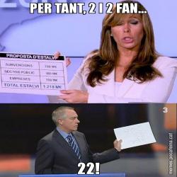 PER TANT, 2 I 2 FAN... 22!