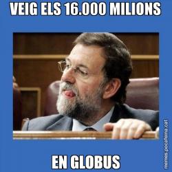 VEIG ELS 16.000 MILIONS EN GLOBUS
