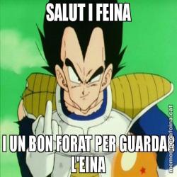 SALUT I FEINA I UN BON FORAT PER GUARDAR L'EINA