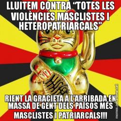 LLUITEM CONTRA “TOTES LES VIOLÈNCIES MASCLISTES I HETEROPATRIARCALS” RIENT LA GRACIETA A L’ARRIBADA EN MASSA DE GENT DELS PAÏSOS MÉS MASCLISTES I PATRIARCALS!!!