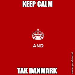KEEP CALM TAK DANMARK