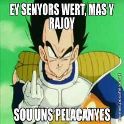 EY SENYORS WERT, MAS Y RAJOY SOU UNS PELACANYES
