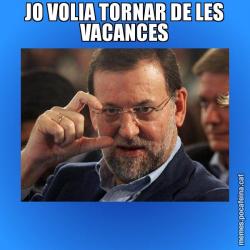 JO VOLIA TORNAR DE LES VACANCES