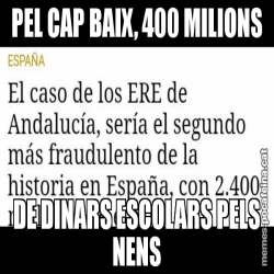 PEL CAP BAIX, 400 MILIONS DE DINARS ESCOLARS PELS NENS