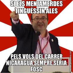 SI ELS MENJAMERDES TINGUÉSSIN ALES PELS VOLS DEL CARRER NICARAGUA SEMPRE SERIA FOSC