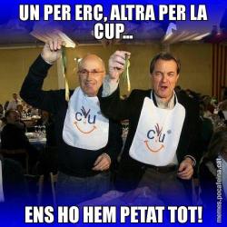 UN PER ERC, ALTRA PER LA CUP... ENS HO HEM PETAT TOT!