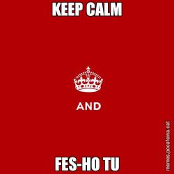 KEEP CALM FES-HO TU