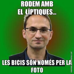 RODEM AMB EL·LÍPTIQUES... LES BICIS SÓN NOMÉS PER LA FOTO