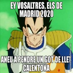 EY VOSALTRES, ELS DE MADRID 2020 ANEU A PENDRE UN GOT DE LLET CALENTONA