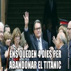 ENS QUEDEN 4 DIES PER ABANDONAR EL TITÀNIC