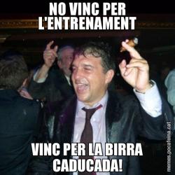 NO VINC PER L'ENTRENAMENT VINC PER LA BIRRA CADUCADA!