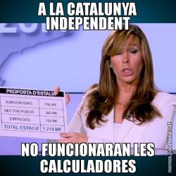 A LA CATALUNYA INDEPENDENT NO FUNCIONARAN LES CALCULADORES