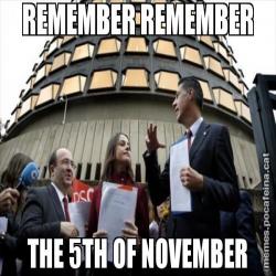 REMEMBER REMEMBER THE 5TH OF NOVEMBER