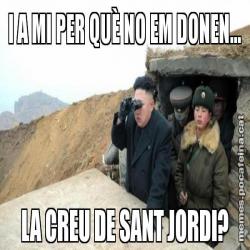 I A MI PER QUÈ NO EM DONEN... LA CREU DE SANT JORDI?