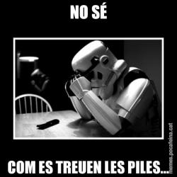 NO SÉ COM ES TREUEN LES PILES...