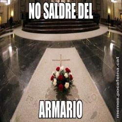 NO SALDRE DEL ARMARIO