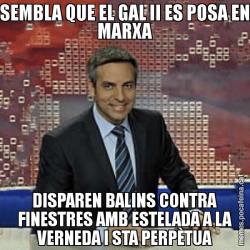 SEMBLA QUE EL GAL II ES POSA EN MARXA DISPAREN BALINS CONTRA FINESTRES AMB ESTELADA A LA VERNEDA I STA PERPÈTUA