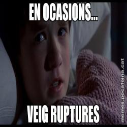 EN OCASIONS... VEIG RUPTURES