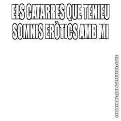 ELS CATARRES QUE TENIEU SOMNIS ERÒTICS AMB MI
