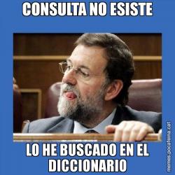 CONSULTA NO ESISTE LO HE BUSCADO EN EL DICCIONARIO