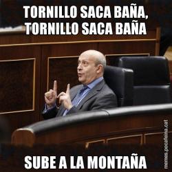 TORNILLO SACA BAÑA, TORNILLO SACA BAÑA SUBE A LA MONTAÑA