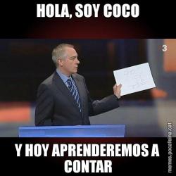 HOLA, SOY COCO Y HOY APRENDEREMOS A CONTAR