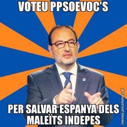 VOTEU PPSOEVOC'S PER SALVAR ESPANYA DELS MALEÏTS INDEPES