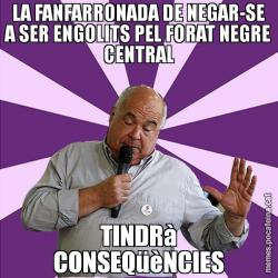 LA FANFARRONADA DE NEGAR-SE A SER ENGOLITS PEL FORAT NEGRE CENTRAL TINDRà CONSEQüèNCIES