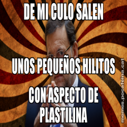 DE MI CULO SALEN UNOS PEQUEÑOS HILITOS CON ASPECTO DE PLASTILINA