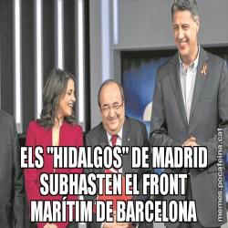 ELS "HIDALGOS" DE MADRID SUBHASTEN EL FRONT MARÍTIM DE BARCELONA
