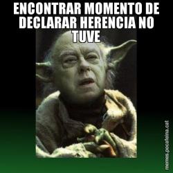 ENCONTRAR MOMENTO DE DECLARAR HERENCIA NO TUVE