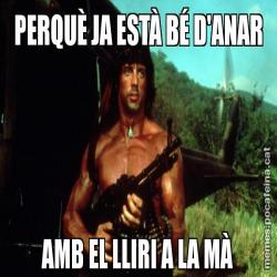 PERQUÈ JA ESTÀ BÉ D'ANAR AMB EL LLIRI A LA MÀ