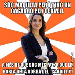 SÓC MAQUETA PERÒ TINC UN CAGARRO PER CERVELL A MÉS DE QUE SÓC MÉS FATXA QUE LA BORLA DE LA GORRA DEL "CAUDILLO"