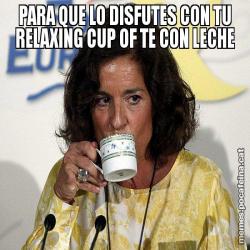 PARA QUE LO DISFUTES CON TU RELAXING CUP OF TE CON LECHE