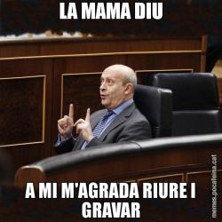 LA MAMA DIU A MI M'AGRADA RIURE I GRAVAR