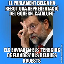 EL PARLAMENT BELGA HA REBUT UNA REPRESENTACIÓ DEL GOVERN 'CATALUFO' ELS ENVIAREM ELS 'TERSSIUS DE FLANDES' ALS BELGUES AQUESTS