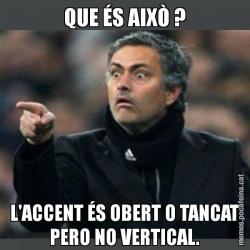 QUE ÉS AIXÒ ? L'ACCENT ÉS OBERT O TANCAT PERO NO VERTICAL.