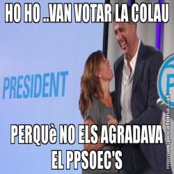 HO HO ..VAN VOTAR LA COLAU PERQUè NO ELS AGRADAVA EL PPSOEC'S