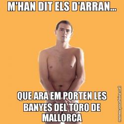 M'HAN DIT ELS D'ARRAN... QUE ARA EM PORTEN LES BANYES DEL TORO DE MALLORCA