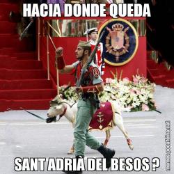 HACIA DONDE QUEDA SANT ADRIÀ DEL BESOS ?
