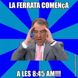 LA FERRATA COMENçA A LES 8:45 AM!!!