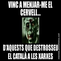 VINC A MENJAR-ME EL CERVELL... D'AQUESTS QUE DESTROSSEU EL CATALÀ A LES XARXES