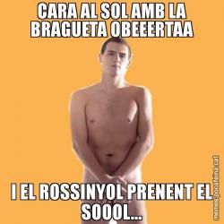 CARA AL SOL AMB LA BRAGUETA OBEEERTAA I EL ROSSINYOL PRENENT EL SOOOL...