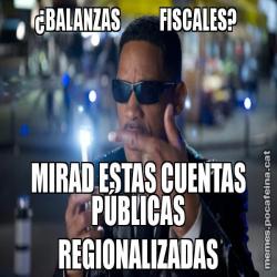 ¿BALANZAS            FISCALES?  MIRAD ESTAS CUENTAS PÚBLICAS REGIONALIZADAS