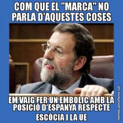 COM QUE EL "MARCA" NO PARLA D'AQUESTES COSES EM VAIG FER UN EMBOLIC AMB LA POSICIÓ D'ESPANYA RESPECTE ESCÒCIA I LA UE