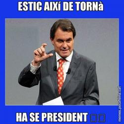 ESTIC AIXí DE TORNà  HA SE PRESIDENT ✊