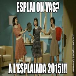 ESPLAI ON VAS? A L'ESPLAIADA 2015!!!