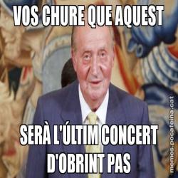VOS CHURE QUE AQUEST SERÀ L'ÚLTIM CONCERT D'OBRINT PAS