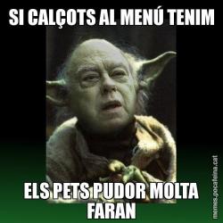 SI CALÇOTS AL MENÚ TENIM ELS PETS PUDOR MOLTA FARAN